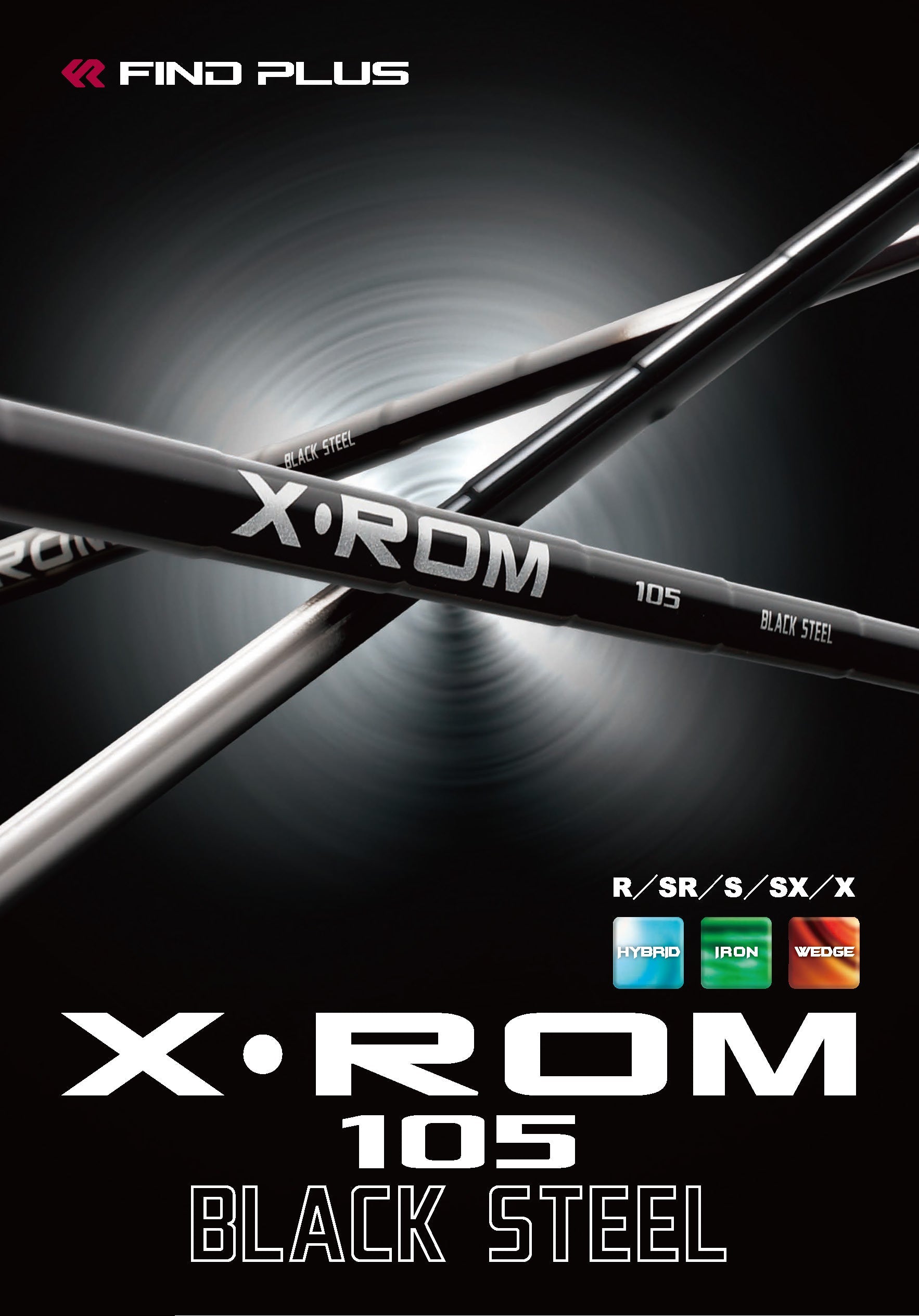 フレックス：R】 X・ROM 105 BLACK- – ゴルフ用品／ファインドプラス